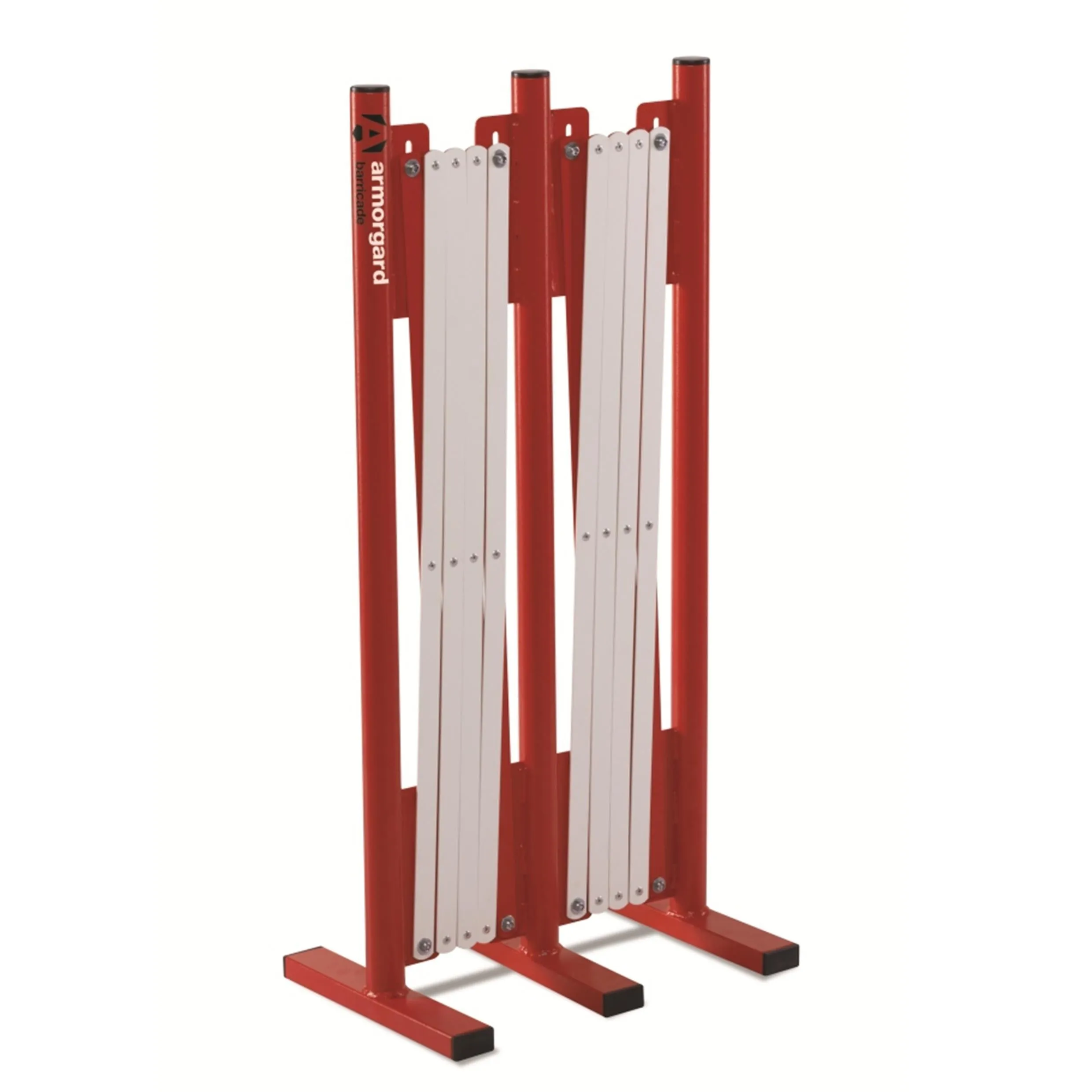 2.5m Expandable Safety Barricade Barrier - Red/White