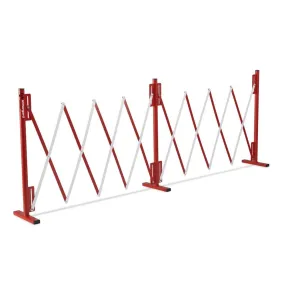 2.5m Expandable Safety Barricade Barrier - Red/White