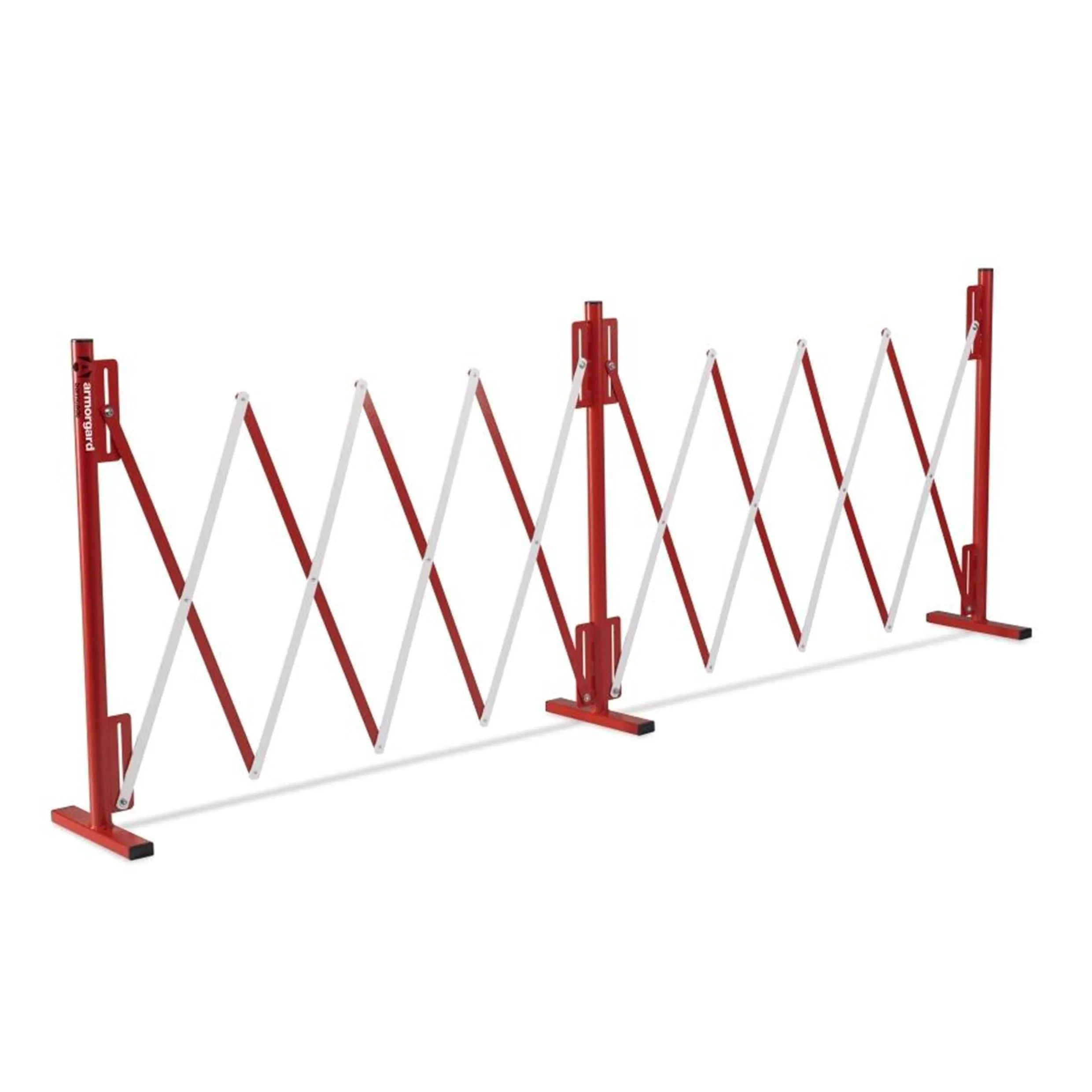 2.5m Expandable Safety Barricade Barrier - Red/White