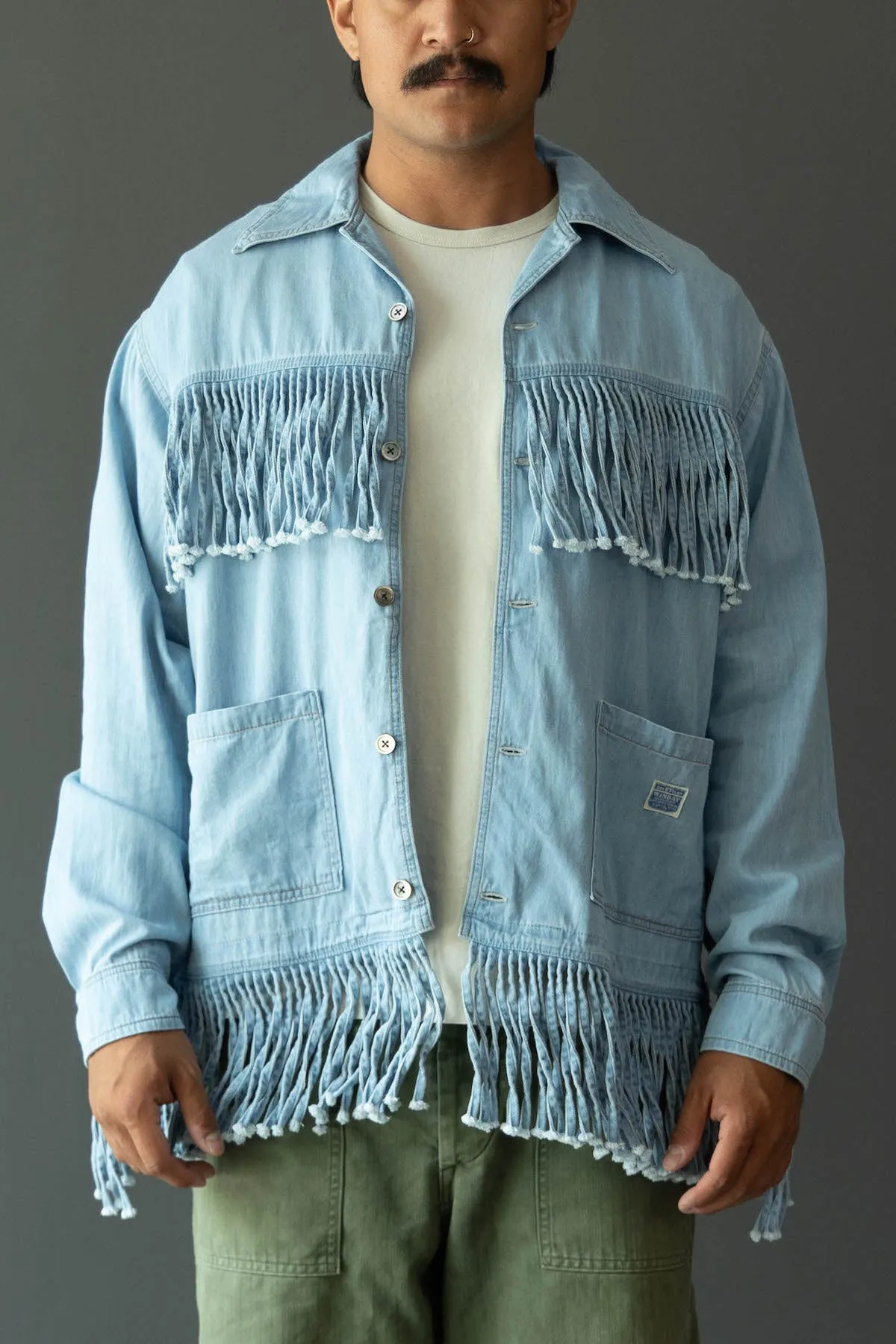 5.5oz Denim Fringe Board Shirt