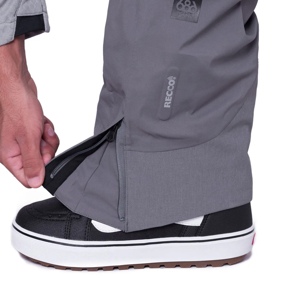 686 Grtx Stretch Dispatch Bib Snowboard Pants - Rhino Grey