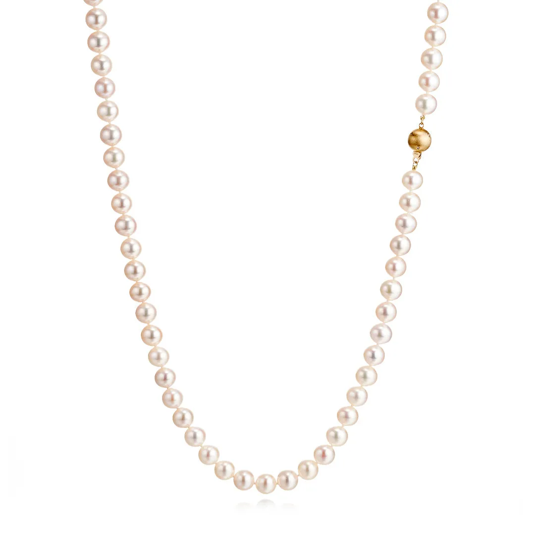 8mm Pearl Long Necklace