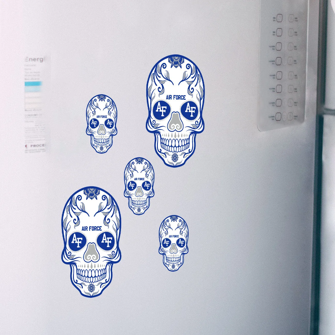 Air Force Falcons:   Skull Minis        - Officially Licensed NCAA Removable     Adhesive Decal