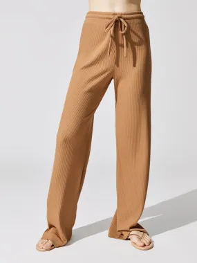 Ali Drawstring Wide Leg Pant - Dune