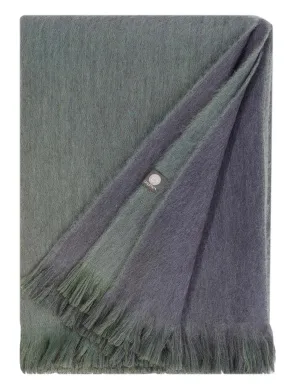 Alpaca Double Sided Throw - Emerald Tide