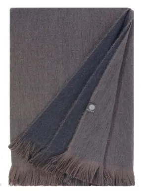 Alpaca Double Sided Throw - Toffee Breeze