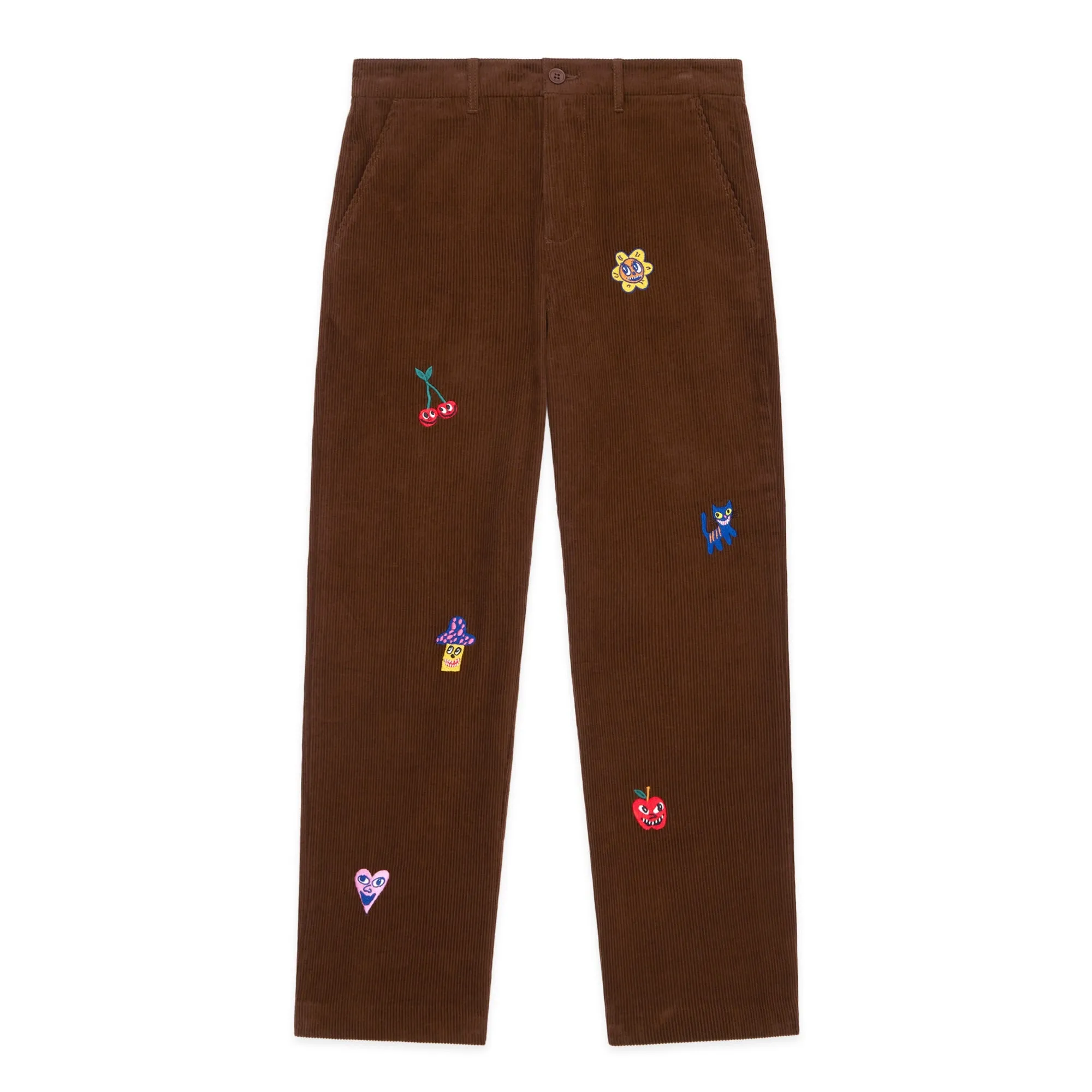 Applique Corduroy Pants