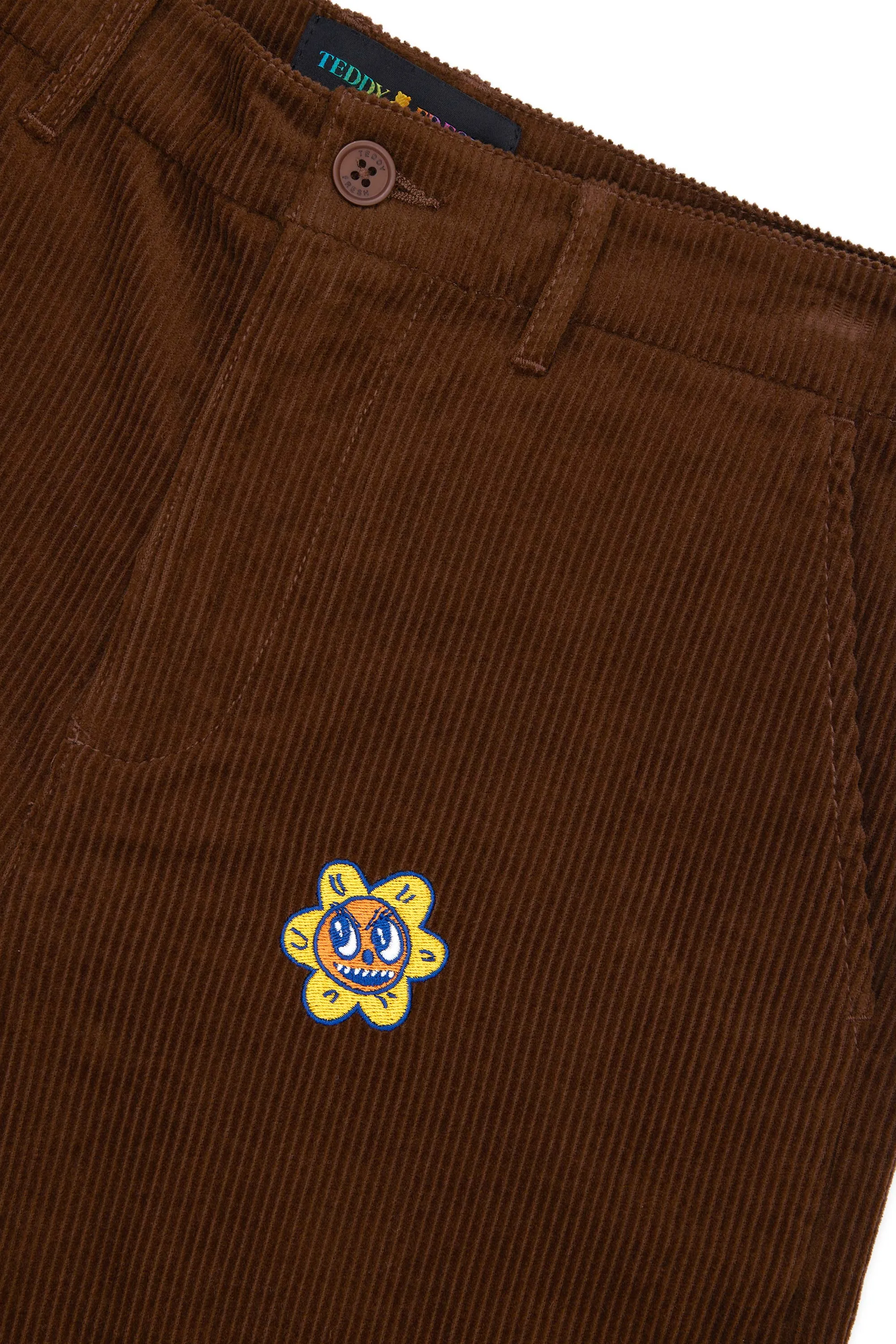 Applique Corduroy Pants