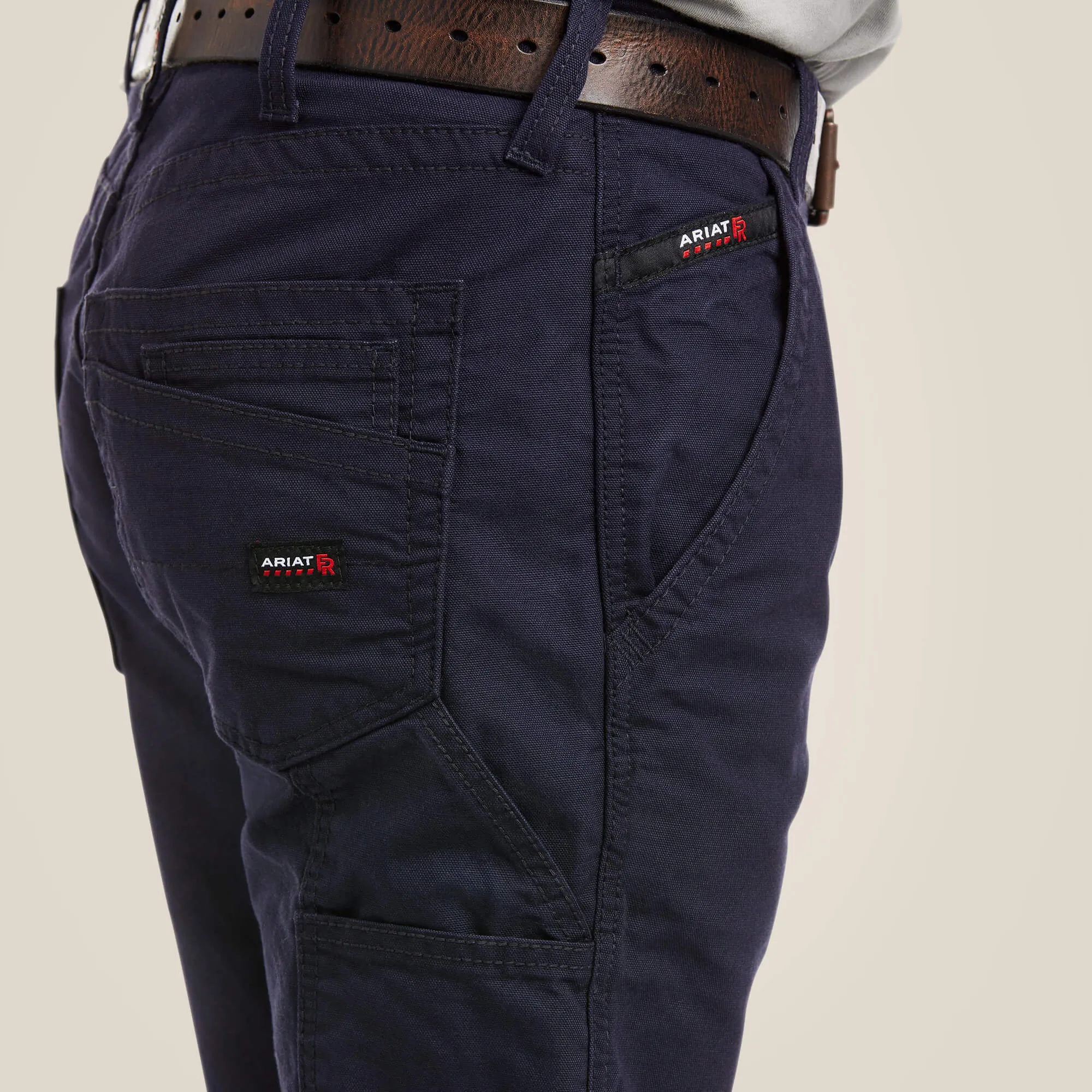 Ariat FR M4 Relaxed Workhorse Boot Cut Pant-Navy #10019623