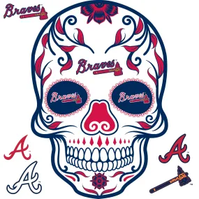 Atlanta Braves: Skull - Officially Licensed MLB Removable Adhesive Decal