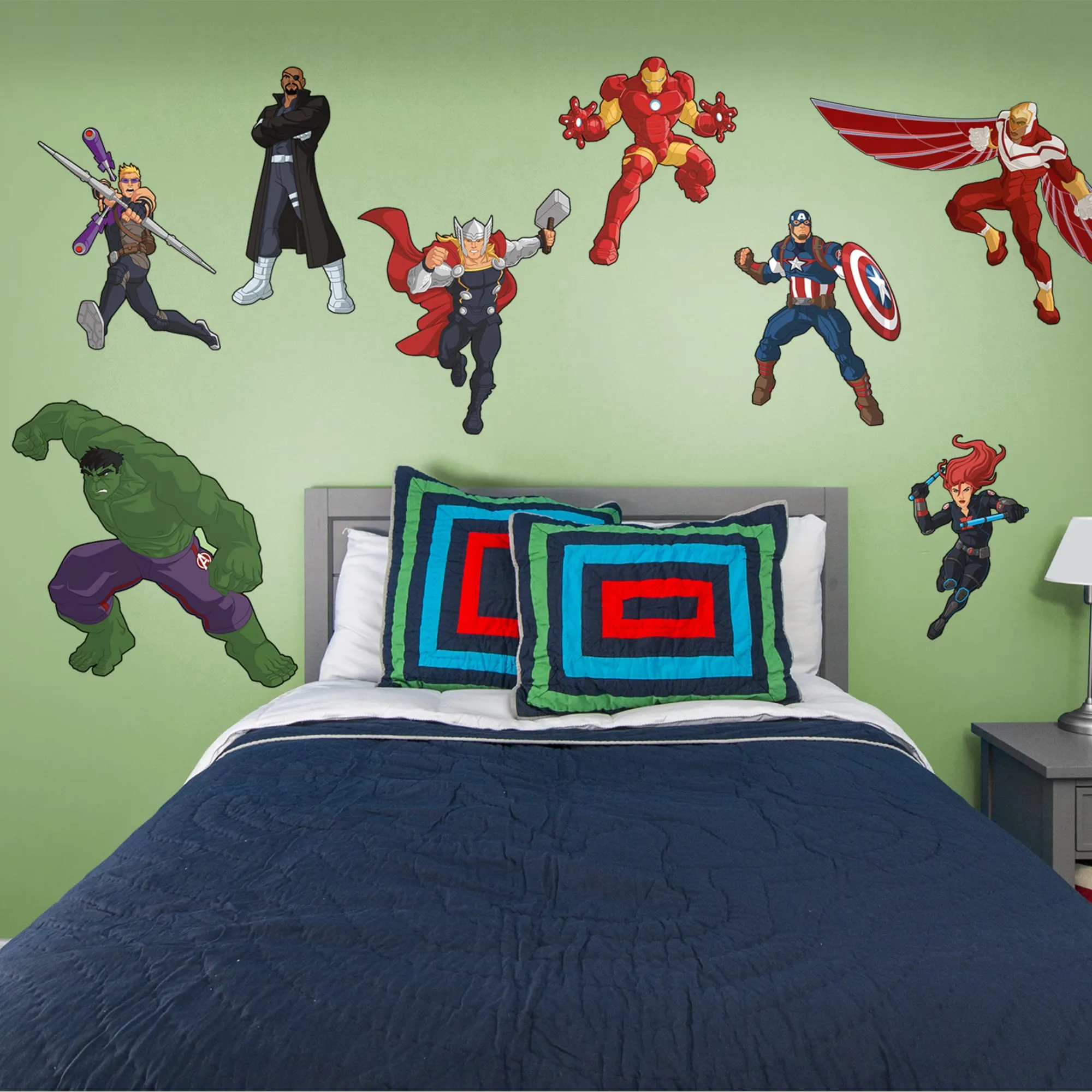 Avengers Assemble: Illustrated Collection - Officially Licensed Removable Wall Decal