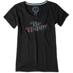 Be Happy Creamy Scoop T-Shirt by Life is good