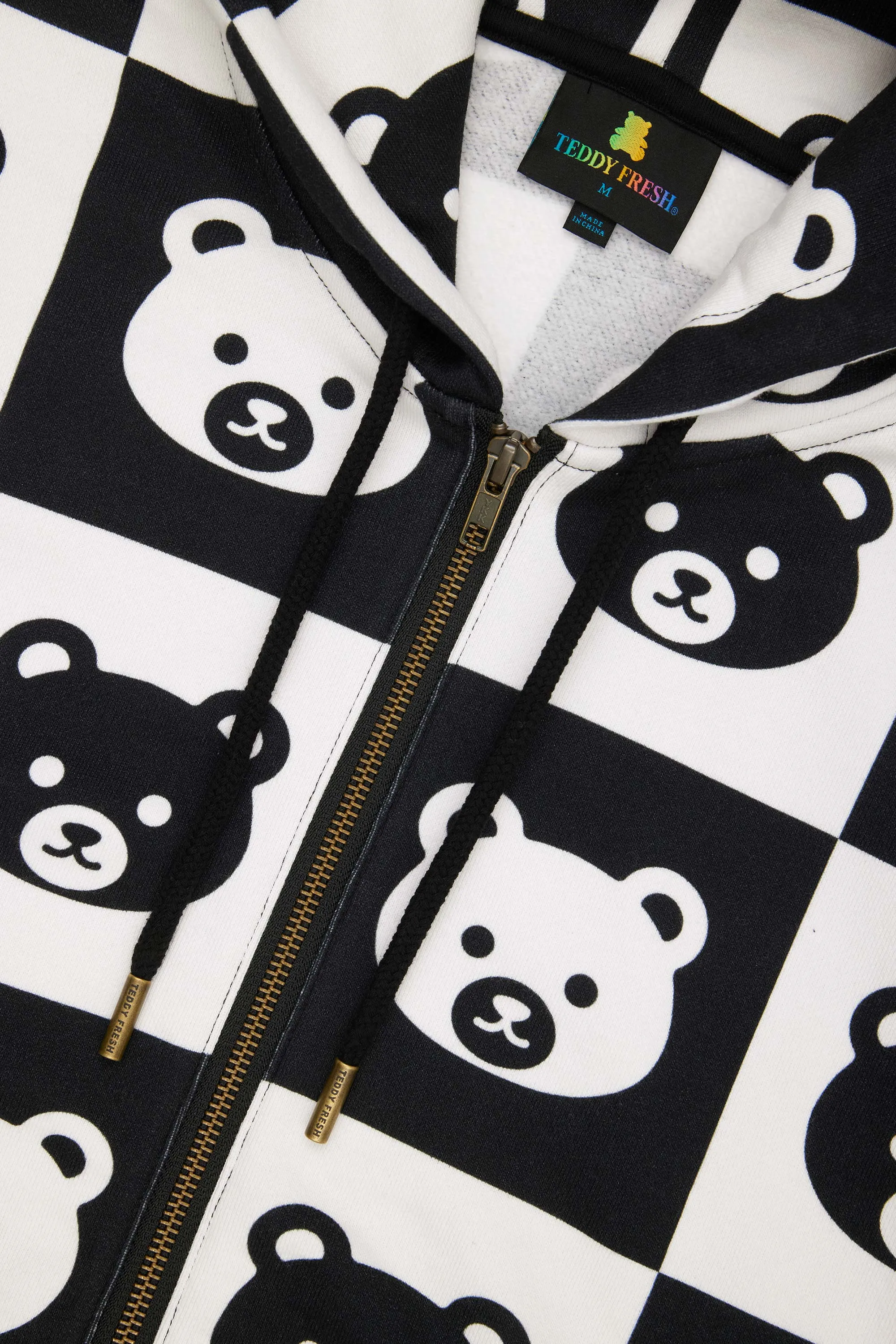 Bear Check Zip Hoodie