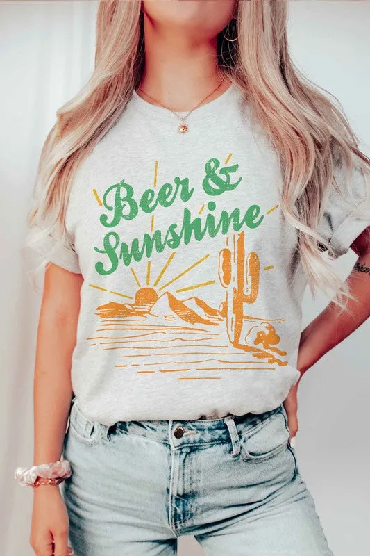 BEER & SUNSHINE GRAPHIC TEE