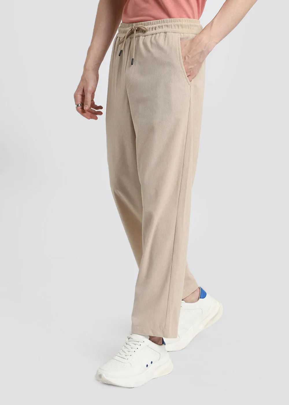 Beige Corduroy Pant