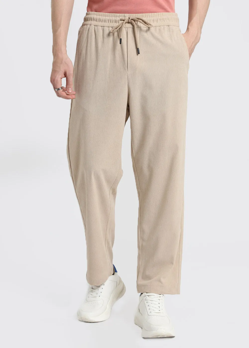 Beige Corduroy Pant