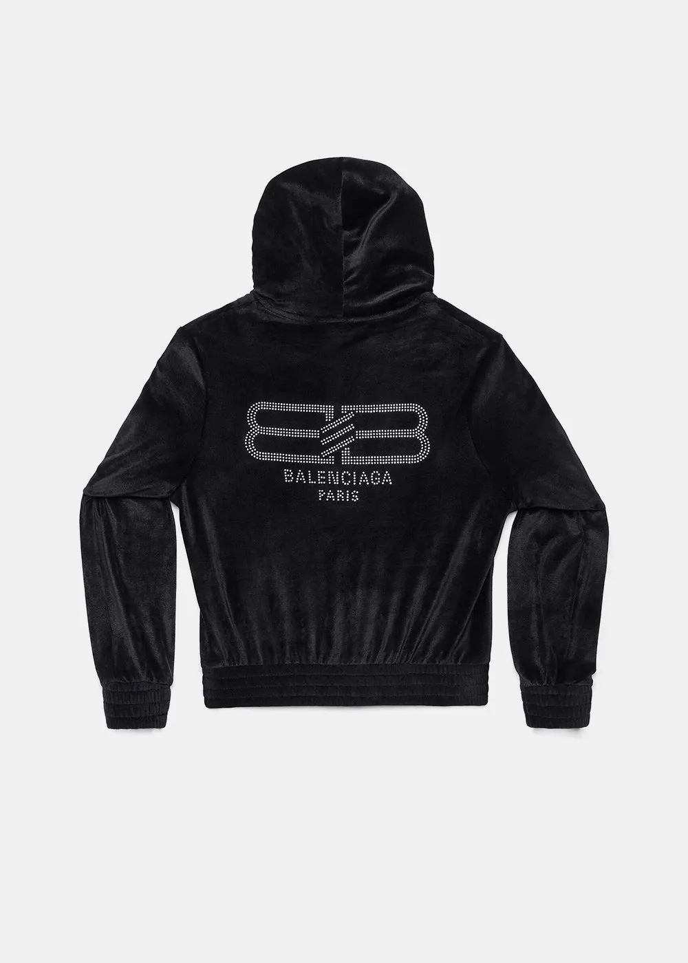 Black BB Paris Fitted Zip Up Hoodie