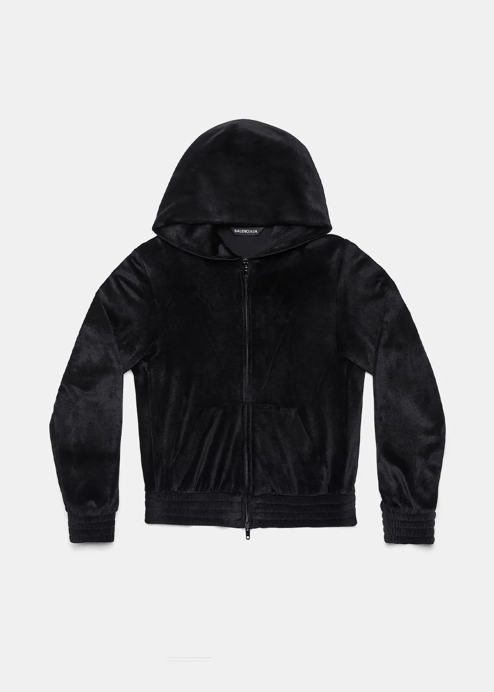 Black BB Paris Fitted Zip Up Hoodie