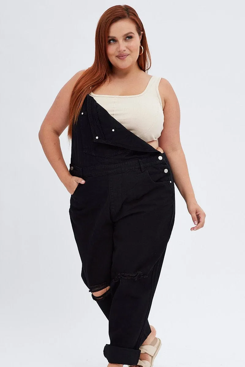 Black Denim Overall