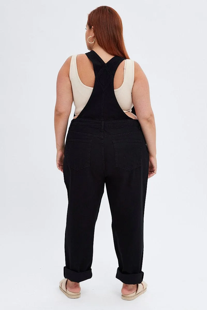 Black Denim Overall