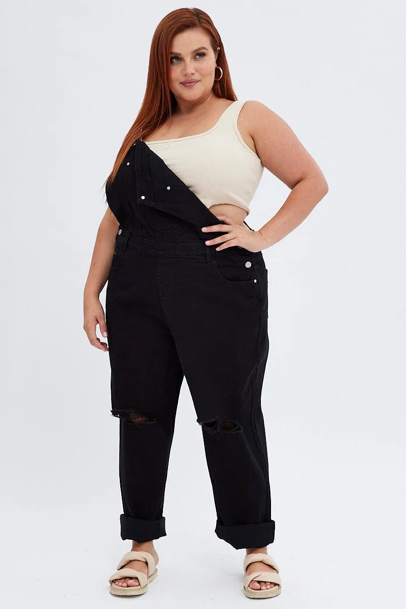 Black Denim Overall