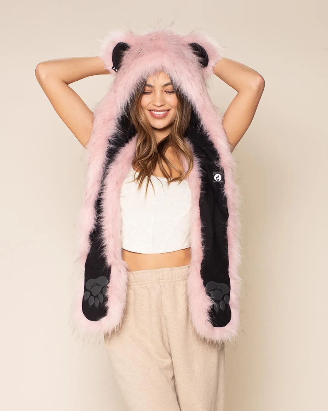 Blush Bear Collector Edition Faux Fur Hood | Women's