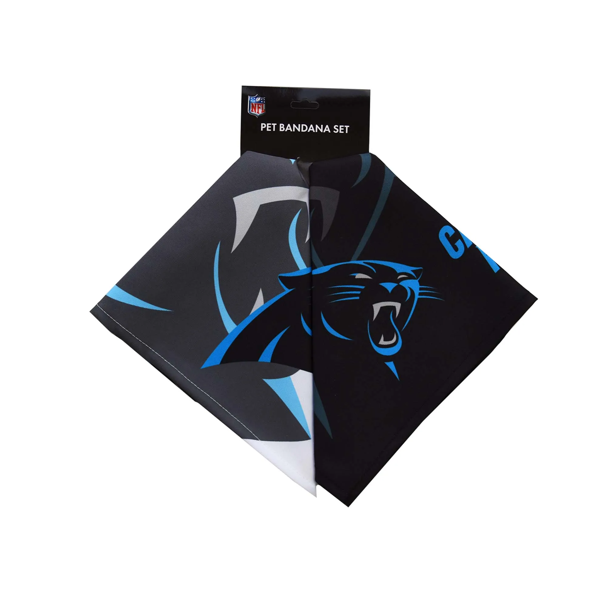 Carolina Panthers Home and Away Pet Bandana Set