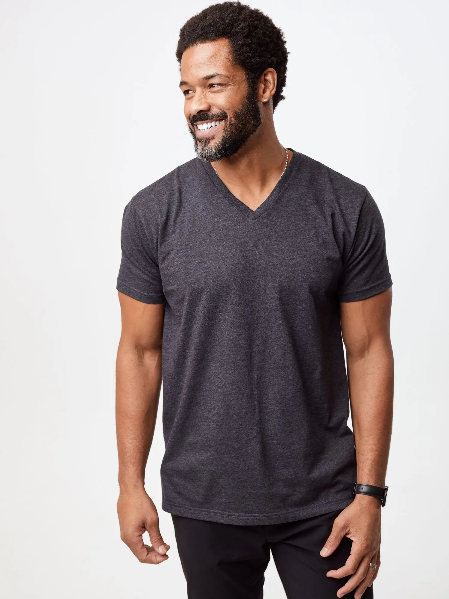 Charcoal V-Neck