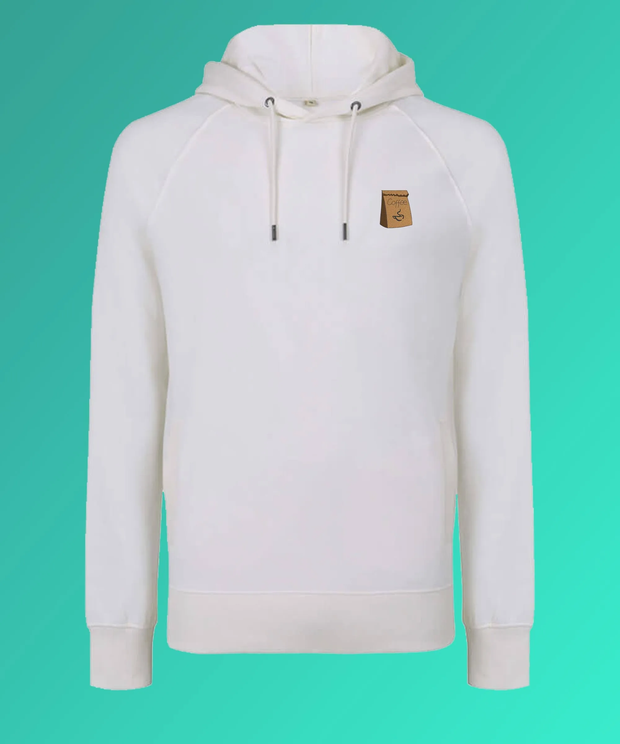 Coffee Bag | Bestickter Bio Baumwoll Männer Hoodie