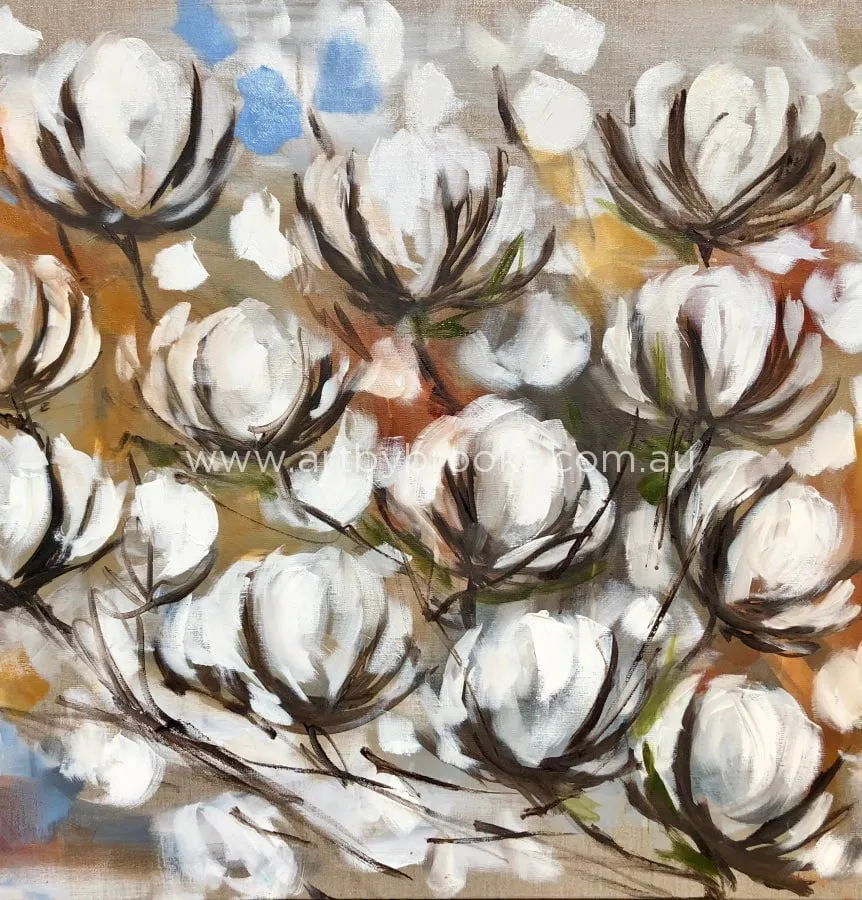 Cotton blooms 2 - art print