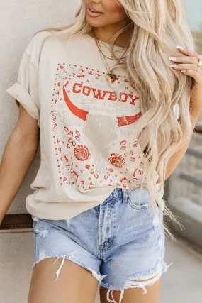 Cow Skull Graphic Tee