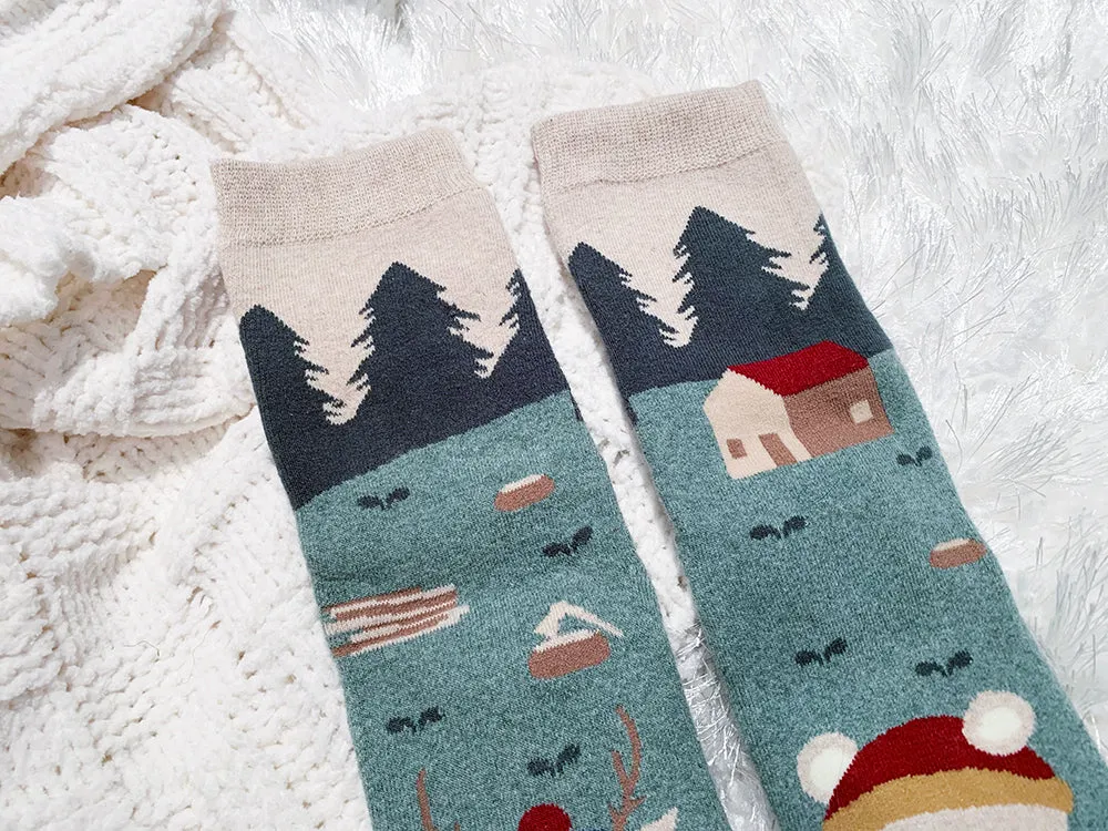 Cozy Cotton Socks - Camping