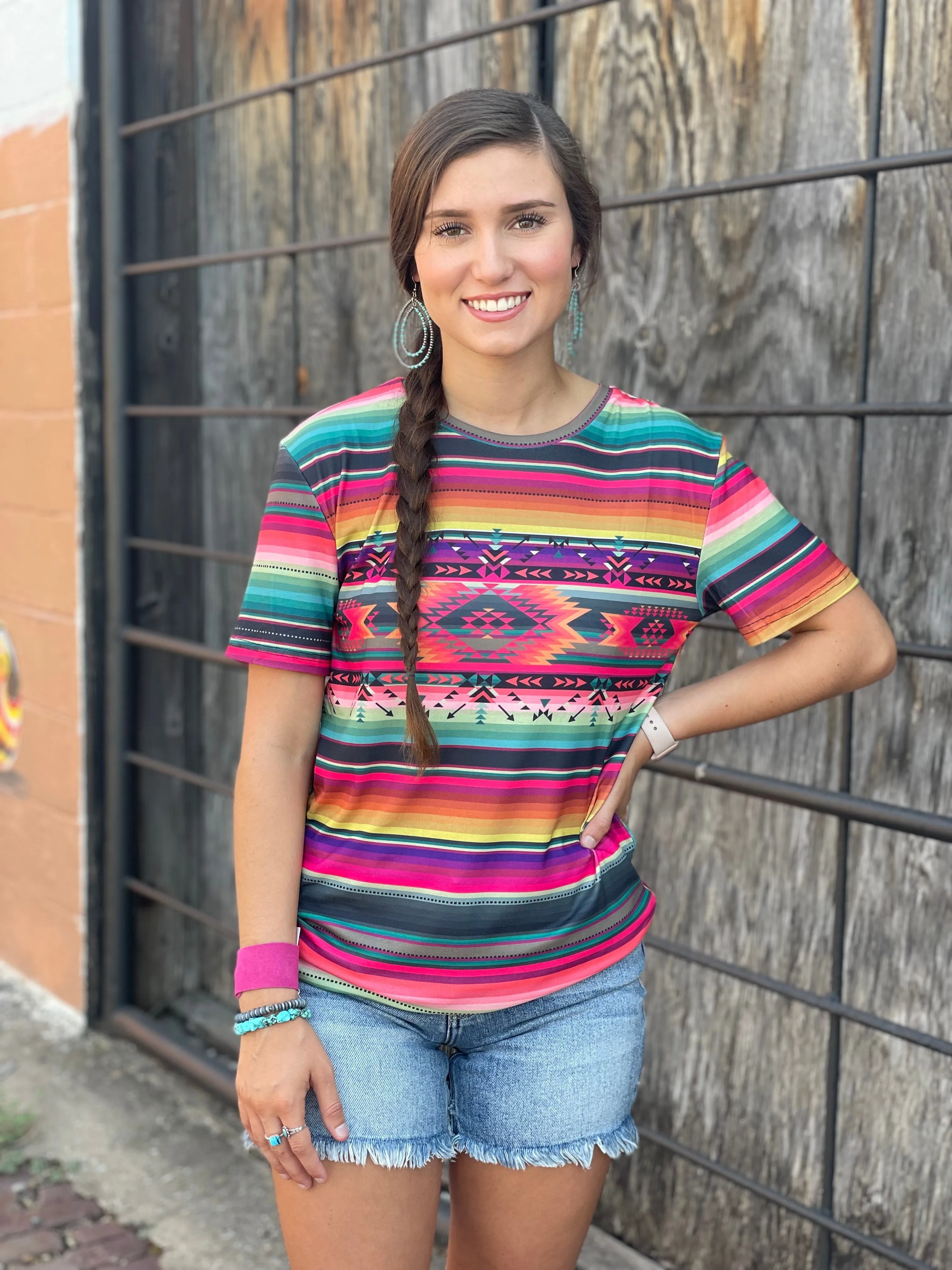 Crazy Train Sundae Soul Serape Tee