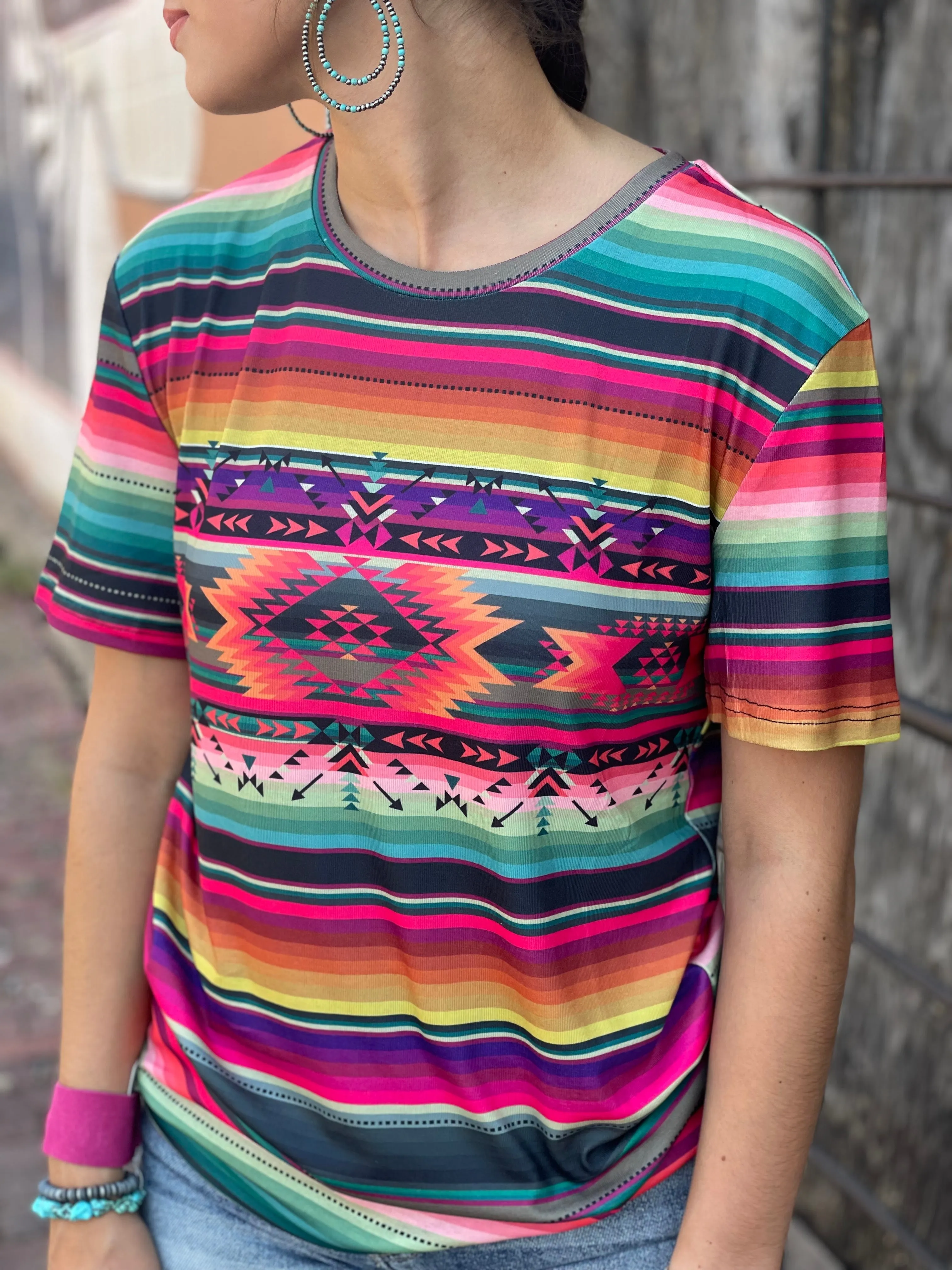 Crazy Train Sundae Soul Serape Tee