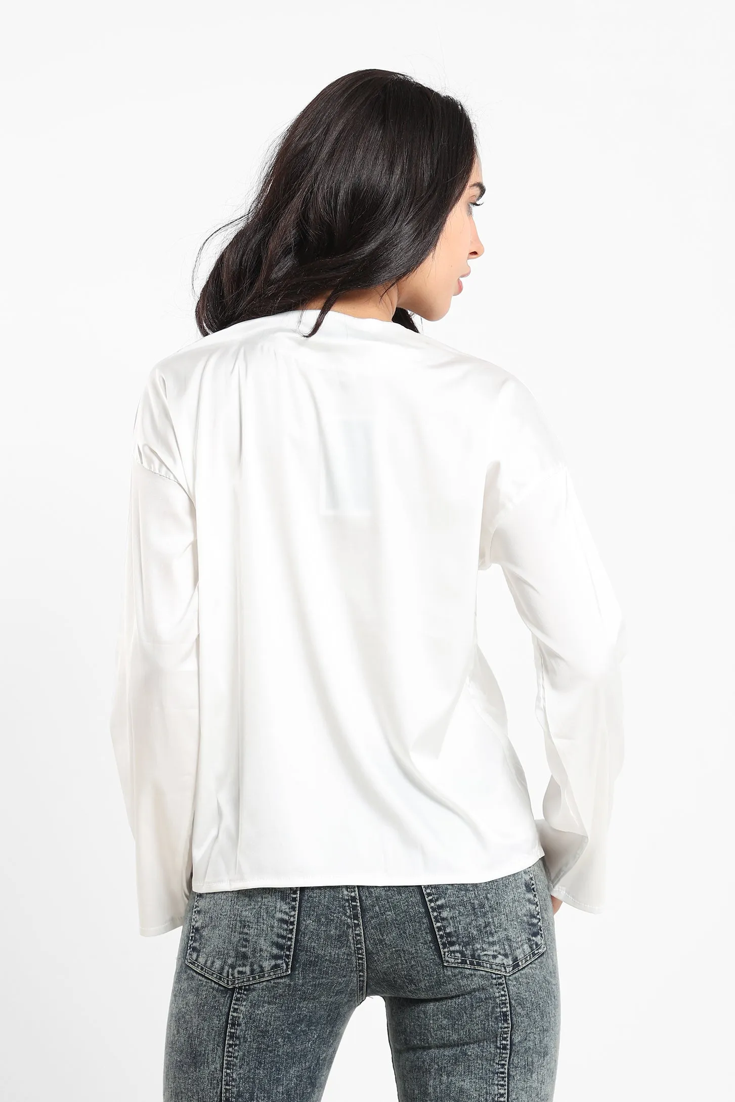 Cropped Blouse - White