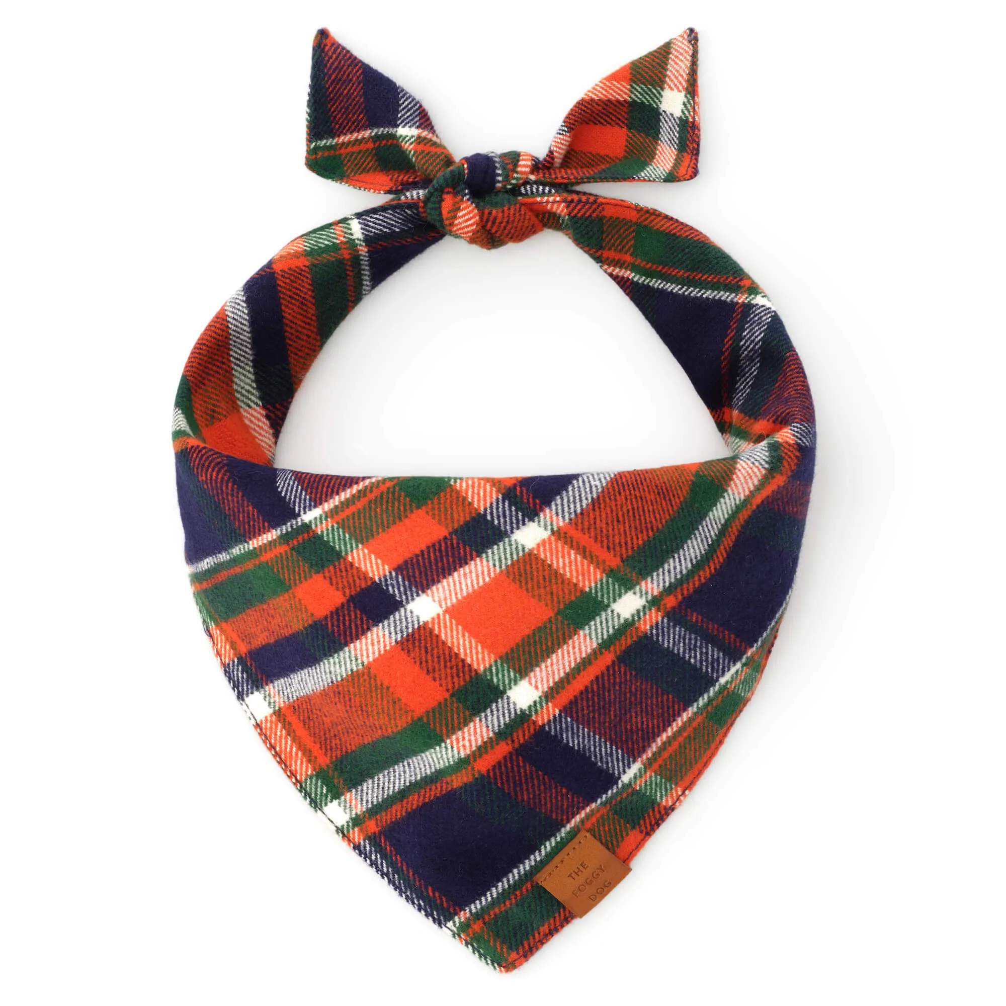 Dakota Plaid Flannel Dog Bandana