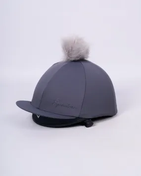 Deluxe Hat Silk with Removable Pom Pom - GREY