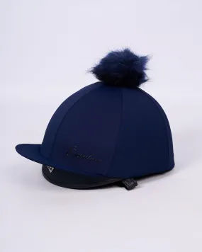 Deluxe Hat Silk with Removable Pom Pom - NAVY