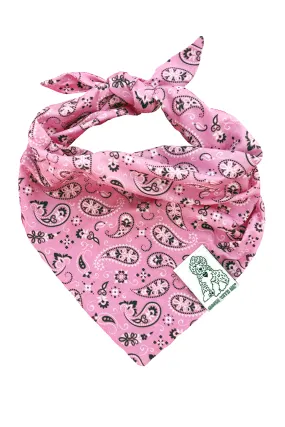 ★Dog Bandana Paisley - Customize with Interchangeable Velcro Patches