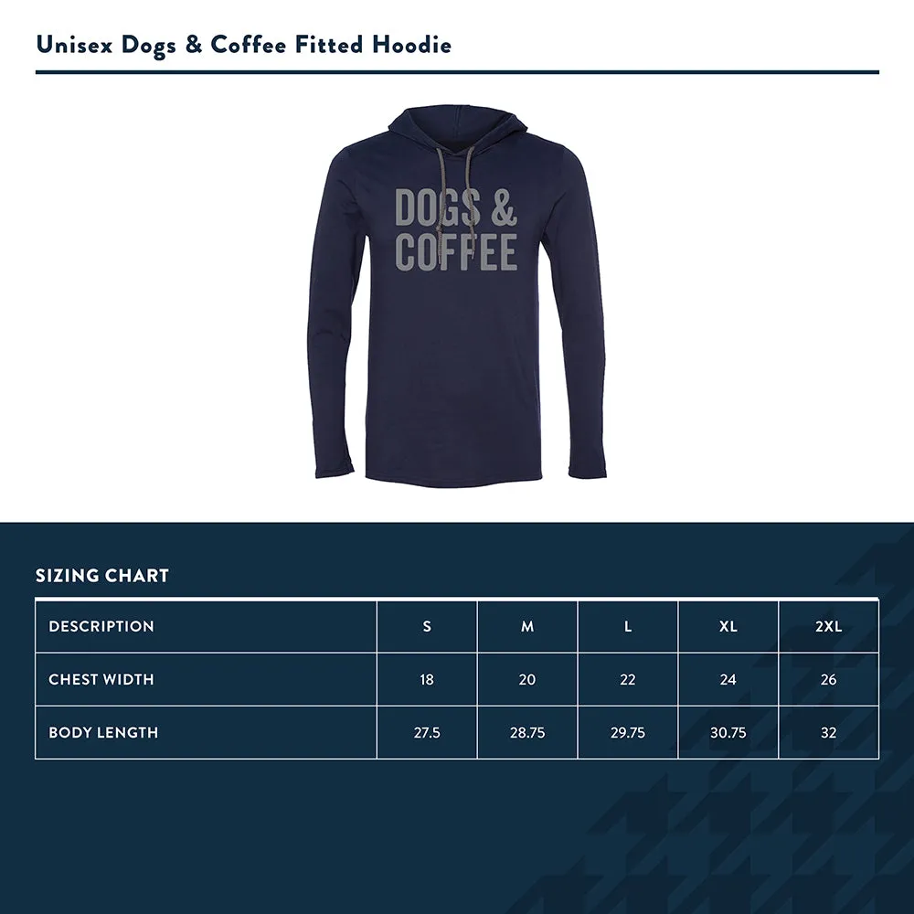 Dogs & Coffee Fitted Hoodie