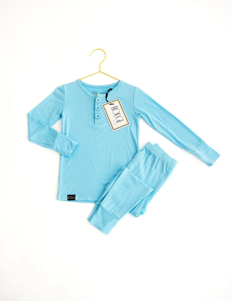 Dressed Like a Daydream Pajamas - Light Blue - Final Sale