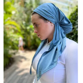 Dri Fit SB Pre-Tied Headscarf: Heather Denim