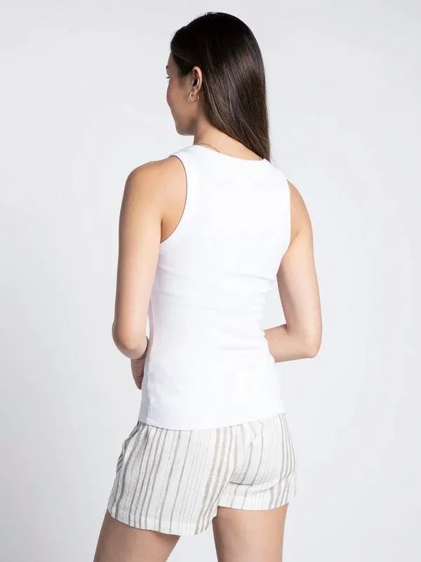 Edlin Tank in White