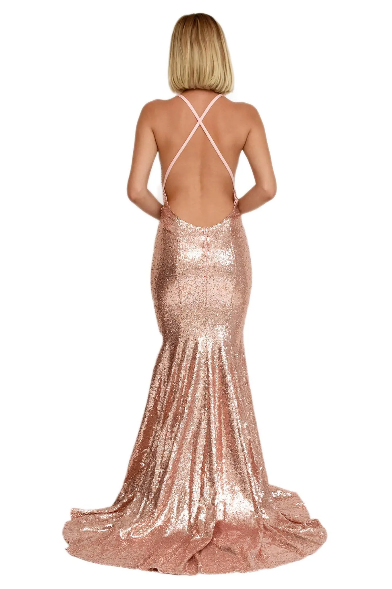 Estelle Gown - Rose Gold (L & XL - Clearance Sale)