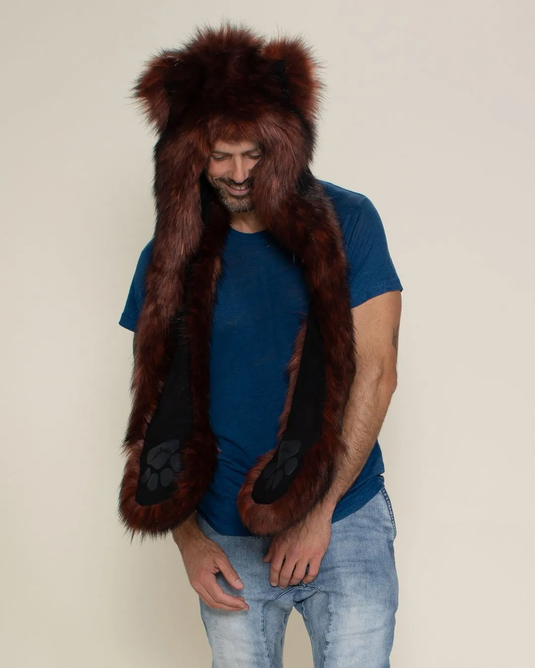 Ethiopian Red Wolf Collector Edition Faux Fur Hood | Men's