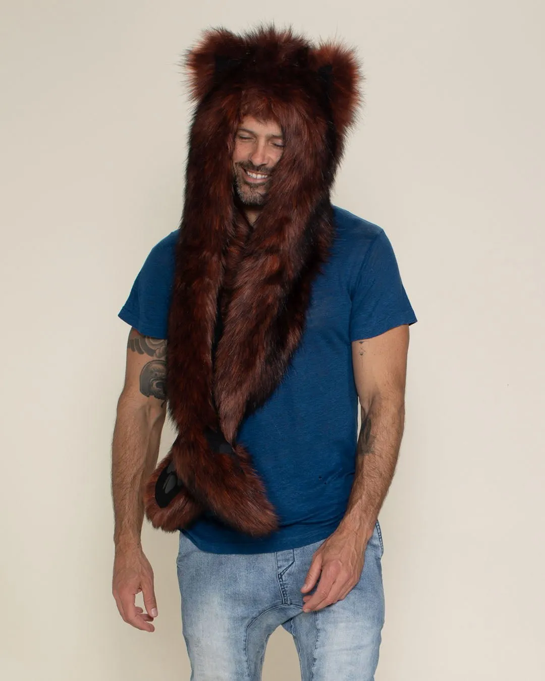 Ethiopian Red Wolf Collector Edition Faux Fur Hood | Men's