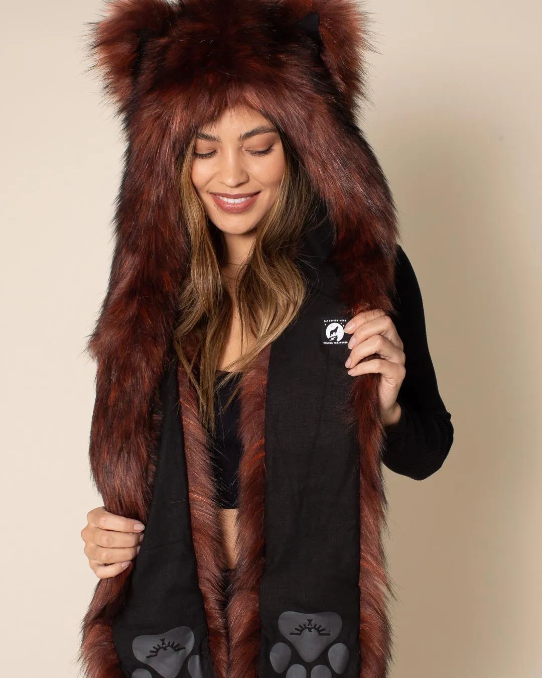 Ethiopian Red Wolf Collector Edition Faux Fur Hood | Women's