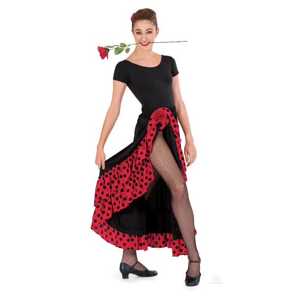 Eurotard Flamenco Skirt with Dotted Ruffle