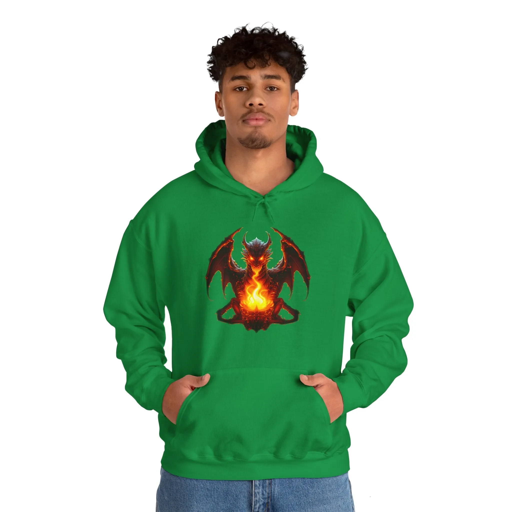 Fire Dragon Unisex Heavy Blend™ Hooded Sweatshirt