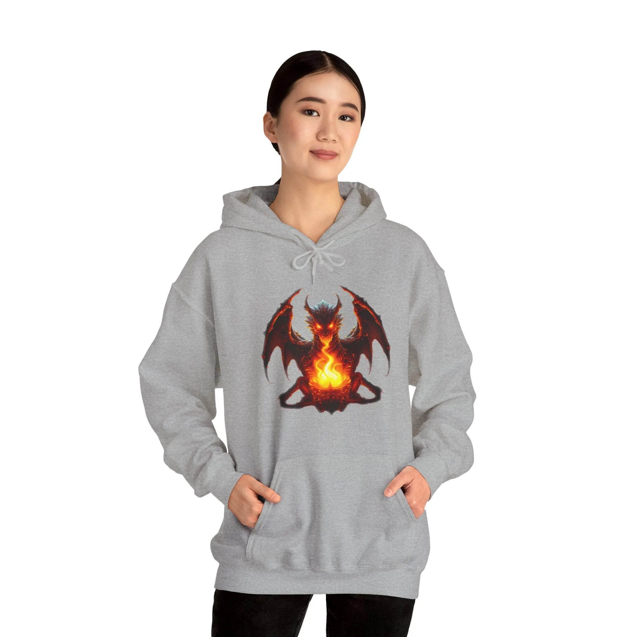 Fire Dragon Unisex Heavy Blend™ Hooded Sweatshirt